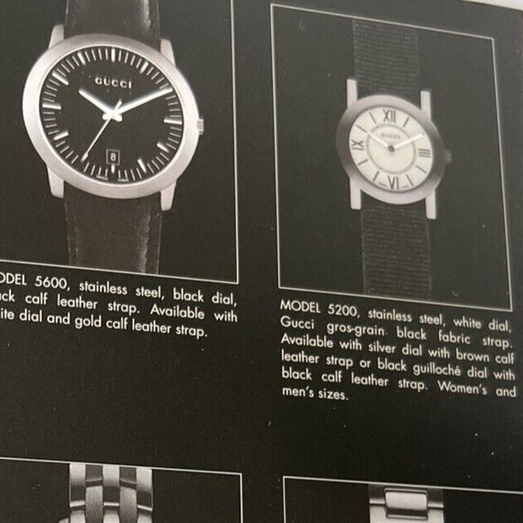 Gucci, Stainless Steel & Leather Swiss Made Watch Square G Closure - Picture 8 of 16